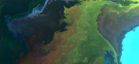 Mixture of colors creating waves and swirls. For posters, other printed materials.