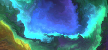 Natural luxury abstract fluid art painting in alcohol ink technique.