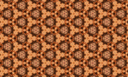 Digital textile design motif with geometrical seamless and ethnic style decoration for textile branding.の写真素材