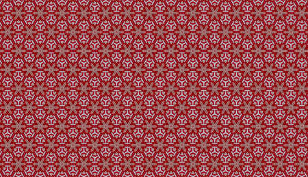 Geometric damask seamless pattern with grunge texture