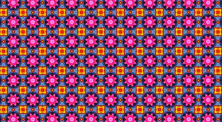 Colorful seamless wavy mosaic pattern for design and background. illustration