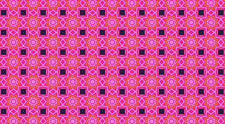 Seamless border with traditional Asian design elements. illustration