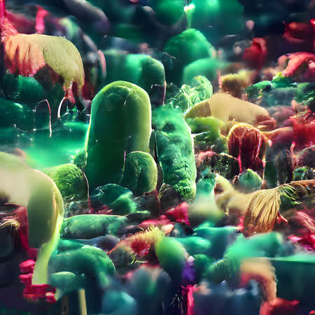 Scientific image of bacteria Citrobacter, Gram-negative bacteria, illustration. Found in human intestine, can cause urinary infections, infant meningitis and sepsisの写真素材
