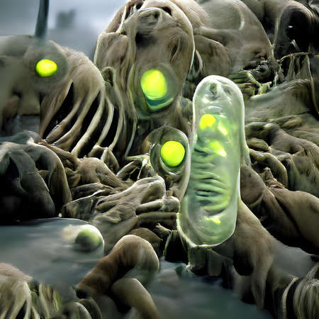 Scientific image of bacteria Citrobacter, Gram-negative bacteria, illustration. Found in human...