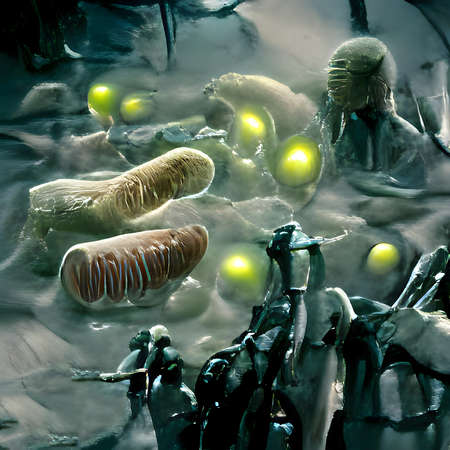 Scientific image of bacteria Citrobacter, Gram-negative bacteria, illustration. Found in human...