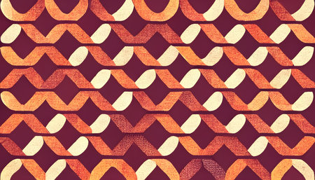Seamless geometric pattern in retro style. Textile rapport.