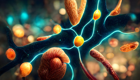3D illustration of Neuron cell or Neuron cell in human body