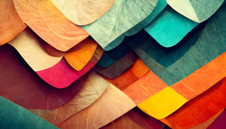 abstract colorful paper background - retro vintage effect style picutresの写真素材