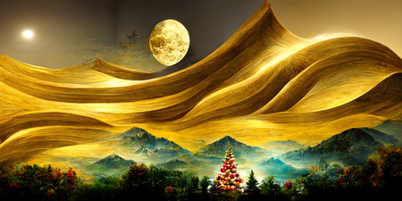 Colorful feathers on a gray background. Close-up photo.の写真素材