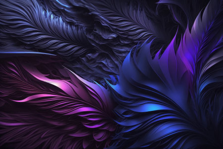 Abstract fractal. Fractal art background for creative design. Decoration for wallpaper, desktop, poster, cover booklet. Print for clothes, t-shirt. Creative illustration for designの素材