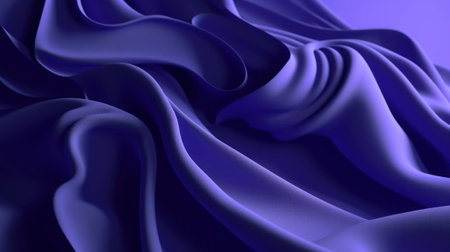 Abstract blue background with smooth lines. 3d rendering, 3d illustration.の素材