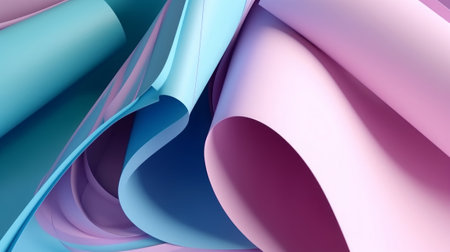 Abstract 3d rendering of wavy surface. Computer generated background.の素材