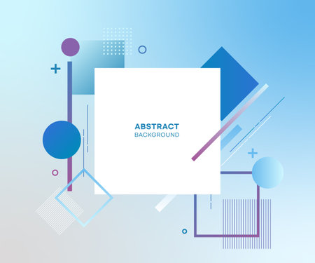 Abstract geometric background with place for your text. Vector Illustration.のイラスト素材