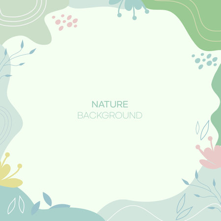 Floral background with place for your text. Vector Illustration.のイラスト素材