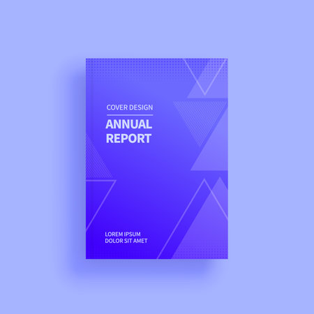 Minimal geometric cover design. Future geometric template for flyer, poster, brochure, report. Vector illustration.のイラスト素材