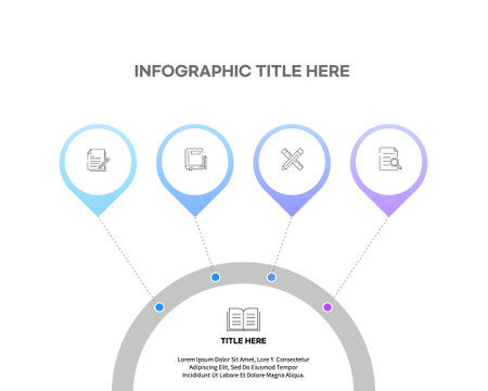 Infographic design template with place for your data. Vector illustration.のイラスト素材