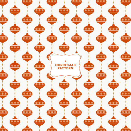Christmas and New Year seamless pattern. Vector illustration. Design elements.のイラスト素材