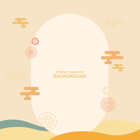 A Modern Korean Geometry Pattern Backgroundのイラスト素材