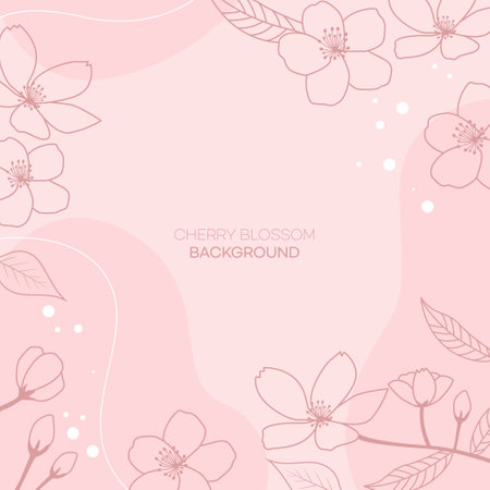 Cherry blossom background. Vector illustration for your design. EPS10のイラスト素材