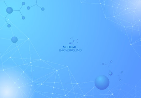 Medical and Technical Abstract Vector Illustration Backgroundのイラスト素材