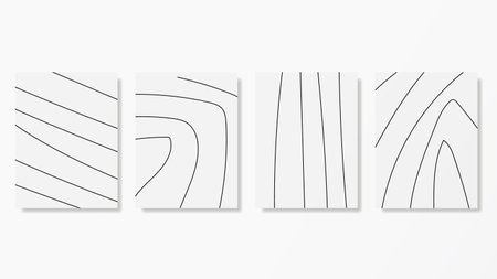 The white stripe creates a balanced and attractive combination of black strokes. Minimal wall art, art prints, and everything related to decoration.のイラスト素材