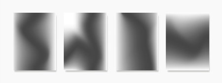 Gradient painting art set. Artistic minimalist monochrome design. Design for wall art, postcards, flyers, posters, and related about decorations.のイラスト素材