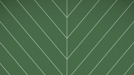 Leaf penninervis vertical background. Outline of pinnate Leaves on modern green illustration. Design...