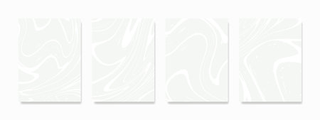 A collection of vector abstract marble wall art with organic shapes for posters, prints, covers, and wallpapers, suitable for minimal and natural wall art.のイラスト素材