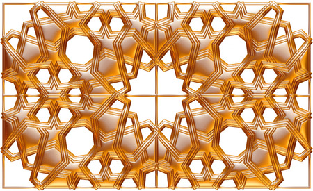 golden vintage pattern ornate metal carving background.の写真素材