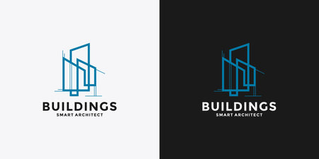 building construction logo design for your businessのイラスト素材