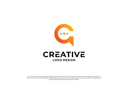 Letter C logo design template. Creative initial letters C logo design symbol.のイラスト素材