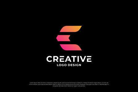 Letter C logo design template. Creative initial letters C logo design symbol.のイラスト素材