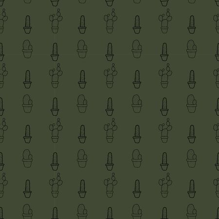 seamless textures patterns patterns of different types of cactus succulents for printing, wallpaper, background, surface texture, tiles on beautiful backgrounds.のイラスト素材