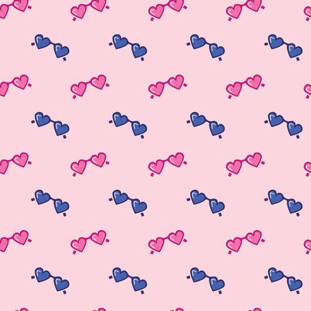 cool sunglasses seamless pattern for fashion designing, textile, clothing, printing etc.のイラスト素材