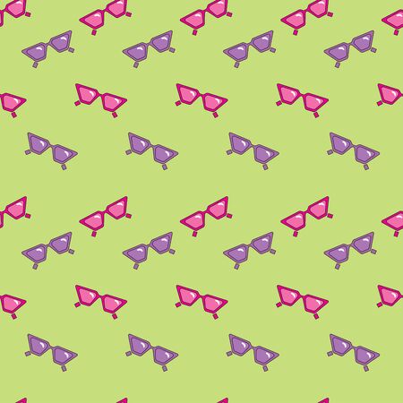 cool sunglasses seamless pattern for fashion designing, textile, clothing, printing etc.のイラスト素材