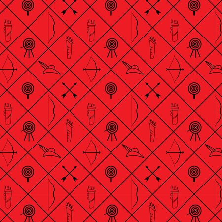 a simple seamless pattern of sports equipments for printing, backdrop, wallpaper. these designs can also be used for the decoration purpose.のイラスト素材