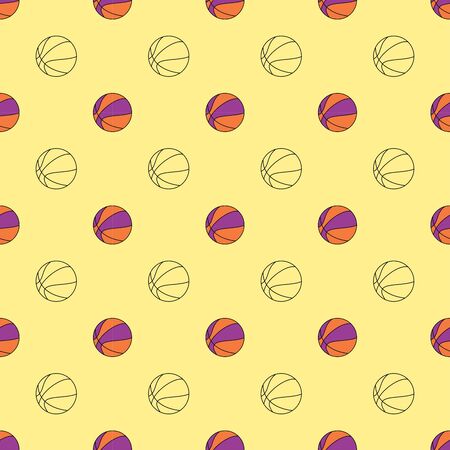 a simple seamless pattern of sports equipments for printing, backdrop, wallpaper. these designs can also be used for the decoration purpose.のイラスト素材