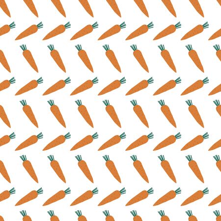 decorative carrot seamless pattern. isolated vegetable illustration. creative illustration for healthy diet decore, wallpaper, textile etcのイラスト素材