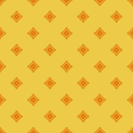 Seamless aztec pattern. ethic decorative illustration with geometric ornaments. Background for printing on paper, wallpaper, fashion, covers, textiles, fabrics, decoration and scrap-bookingのイラスト素材