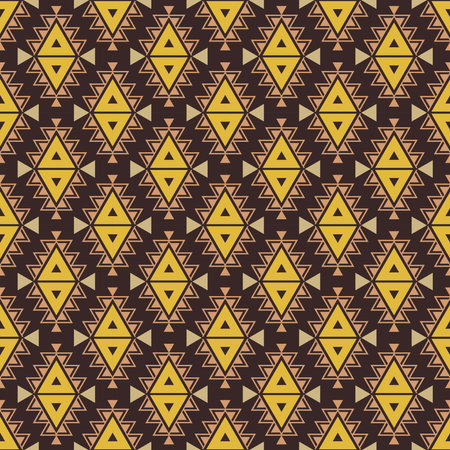 Seamless aztec pattern. ethic decorative illustration with geometric ornaments. Background for...