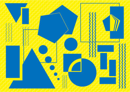 geometric shapes backgroundのイラスト素材