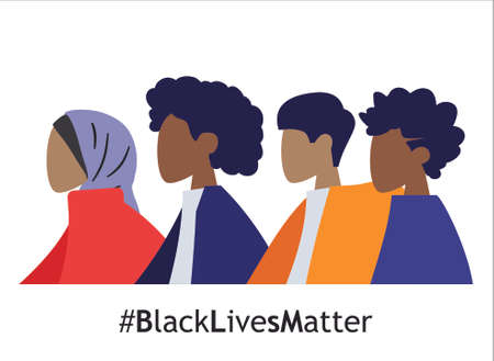 black lives matter vector illustration epsのイラスト素材