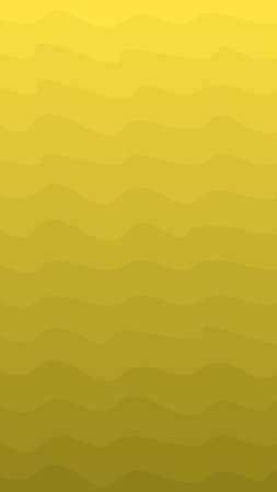 Yellow abstract background with wavy lines. Vector illustration for your design (9:16 ratio)の写真素材