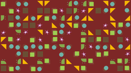 Geometric pattern for fabrics and textiles and packaging and gifts and linens