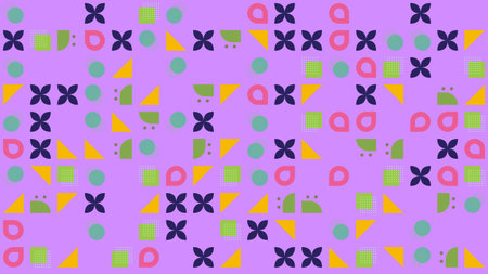 Seamless geometric pattern. Colorful abstract background with geometric shapes.