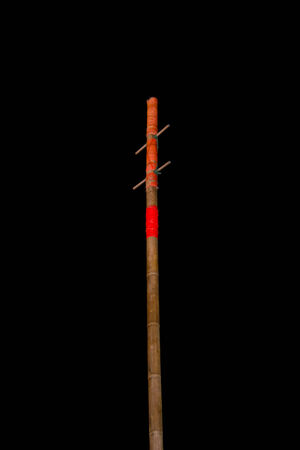Acrobats are climbing a wooden post and risk their lifes at a very dangeous position on February 12,...