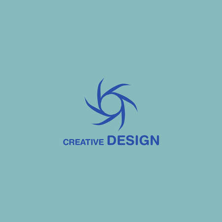 Creative Spiral Abstract Logo Design Vector Art EPS10のイラスト素材