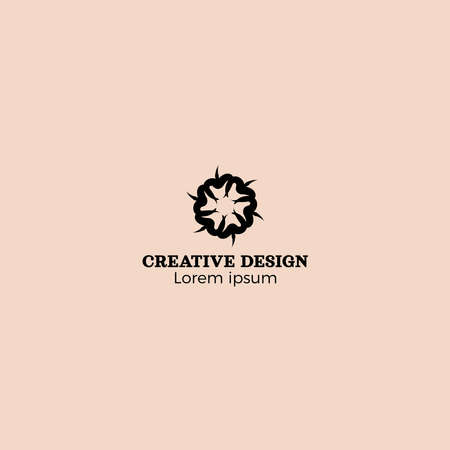 Attractive Spiral Creative Design Logo Vectorのイラスト素材
