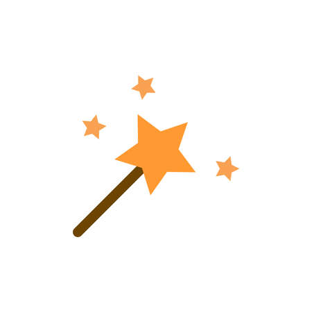 Magic Wand Icon Conceptual Vector Illustration Designのイラスト素材