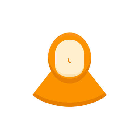 Hijabi Girl Conceptual Icon Vector Designのイラスト素材